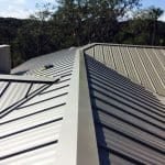 Kynar-finished metal standing seam roofing