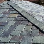 Multi-colored slate roof